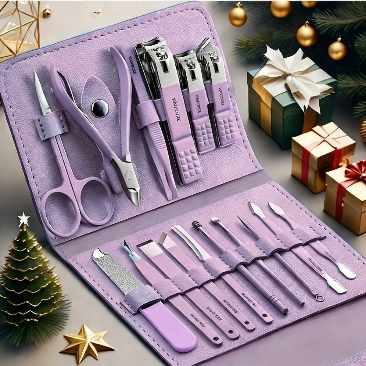 16-in-1 Premium Nail Care Set – Professional Manicure & Pedicure Grooming Tools for Hands, Feet & Complete Nail Care