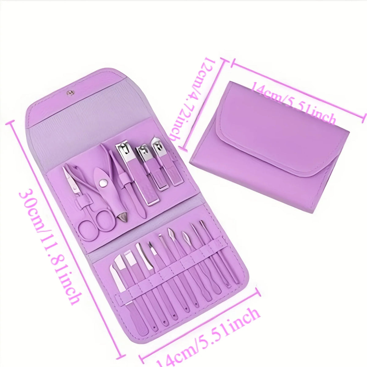 16-in-1 Premium Nail Care Set – Professional Manicure & Pedicure Grooming Tools for Hands, Feet & Complete Nail Care