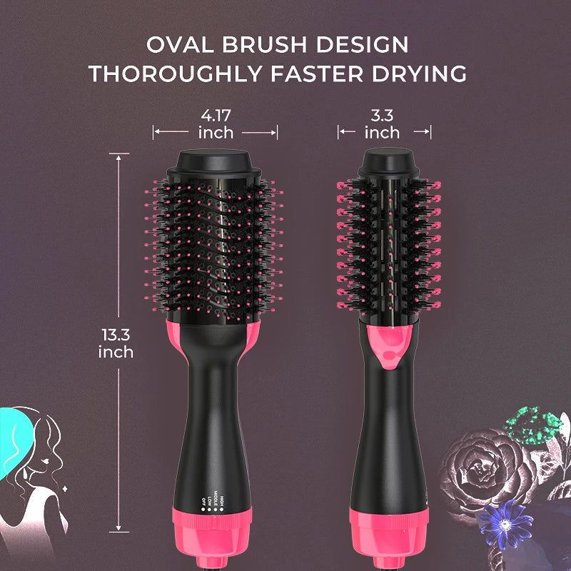 Premium 2-in-1 One Step Hot Air Brush – Professional Hair Dryer & Styler for Fast Drying, Straightening & Volumizing