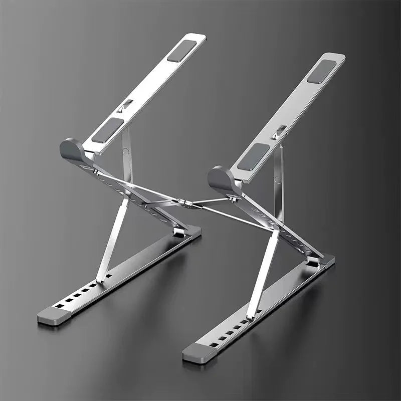Foldable Aluminum Laptop Holder – Ergonomic Adjustable Laptop Stand with Non-Slip Grip, Portable Desk Stand for Work, Study & Gaming