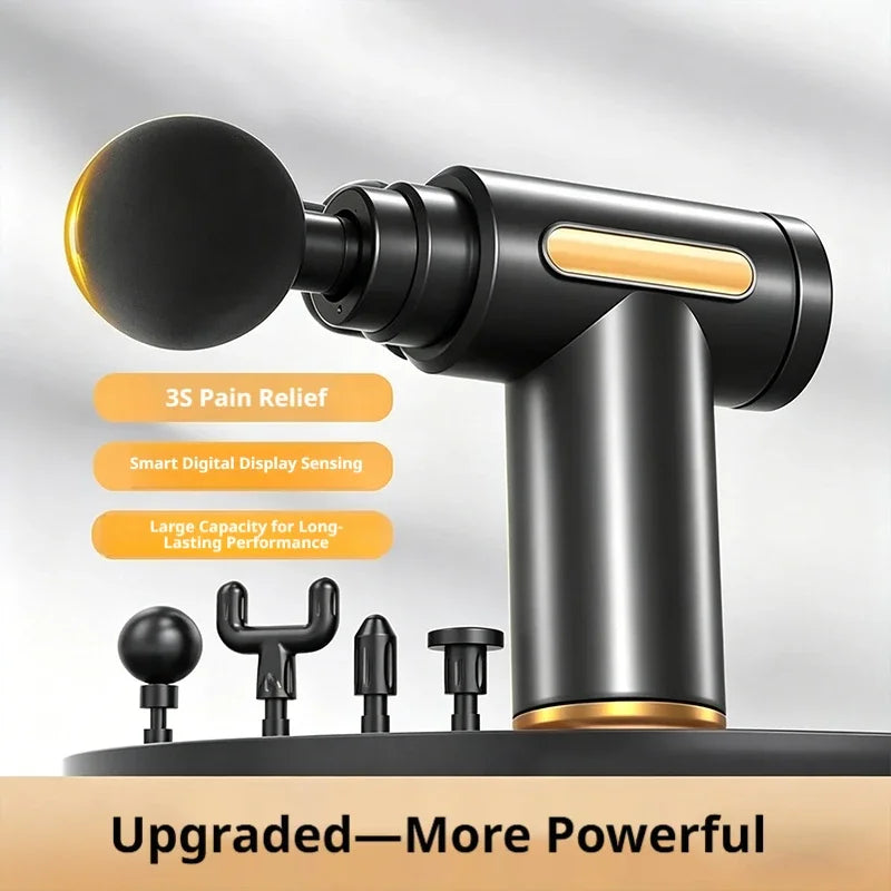 Portable Massage Gun – Rechargeable Muscle Massager for Deep Tissue Therapy, Pain Relief, Sports Recovery & Full Body Massage