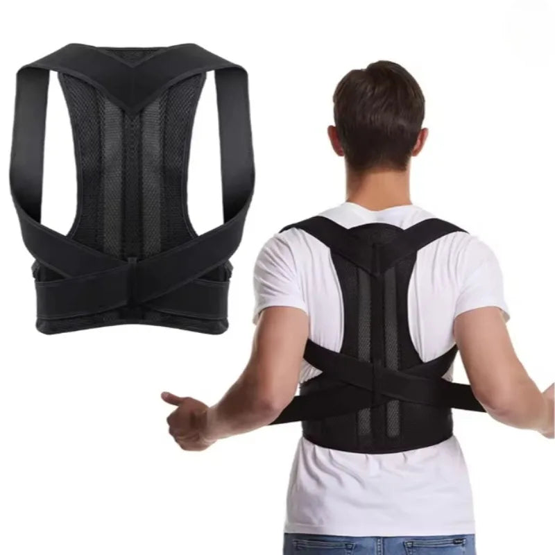 Comfort Fit Posture Corrector Belt – Adjustable Upper Back Support Brace for Men & Women, Improves Posture & Relieves Back Pain