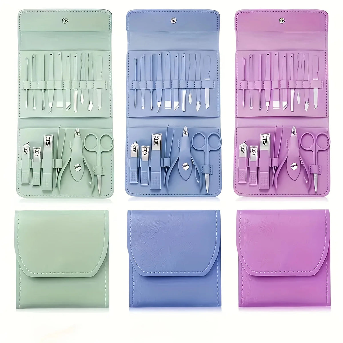 16-in-1 Premium Nail Care Set – Professional Manicure & Pedicure Grooming Tools for Hands, Feet & Complete Nail Care