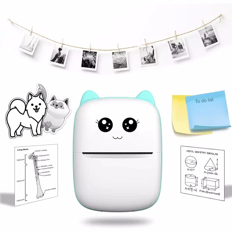 Smart Pocket Thermal Printer – Portable Bluetooth Inkless Mini Printer for Photos, Labels, Notes, Receipts & Stickers