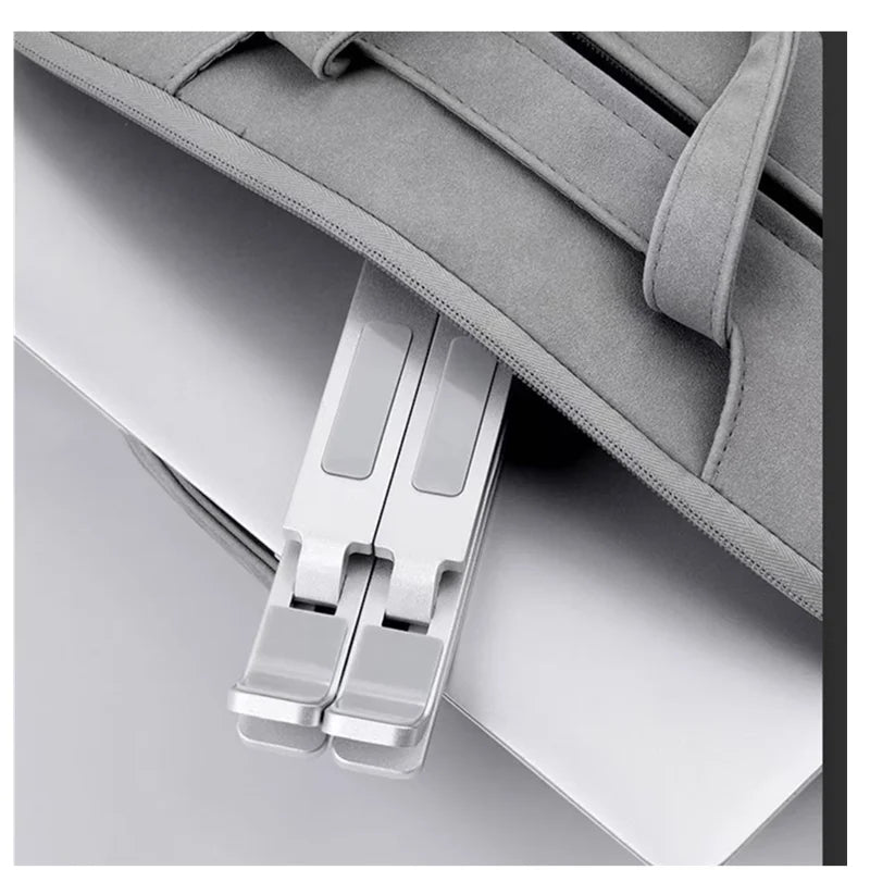 Foldable Aluminum Laptop Holder – Ergonomic Adjustable Laptop Stand with Non-Slip Grip, Portable Desk Stand for Work, Study & Gaming