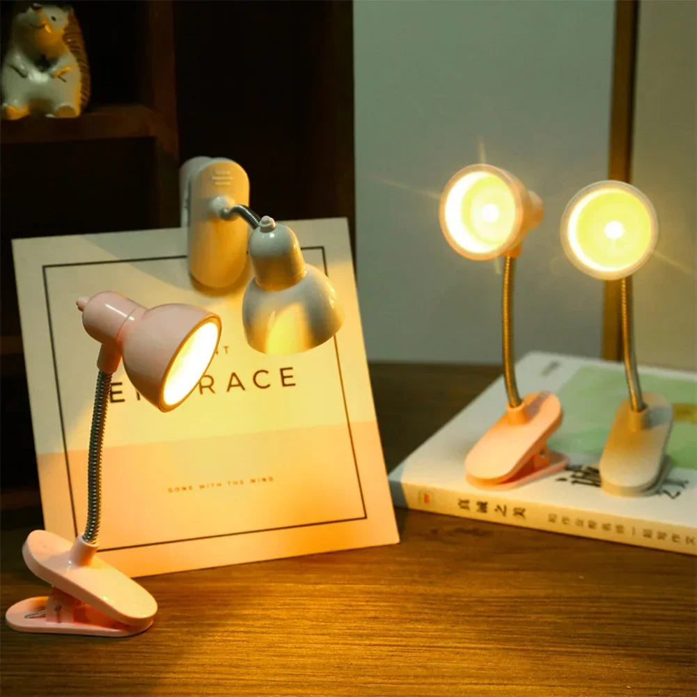 Portable Mini Book Light – LED Clip-On Reading Lamp with Flexible Neck for Study, Bedside & Travel Use